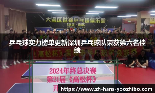 乒乓球实力榜单更新深圳乒乓球队荣获第六名佳绩